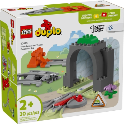 LEGO DUPLO 10425 Tunel i tory kolejowe — zestaw rozszerzający