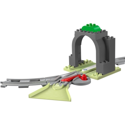 LEGO DUPLO 10425 Tunel i tory kolejowe — zestaw rozszerzający