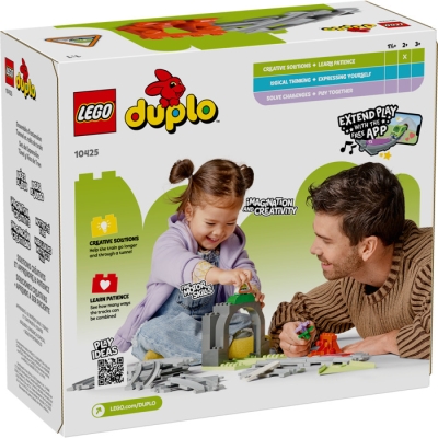 LEGO DUPLO 10425 Tunel i tory kolejowe — zestaw rozszerzający