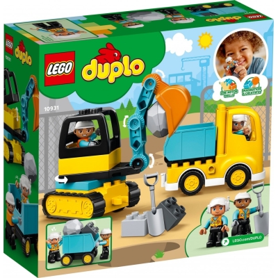 LEGO DUPLO 10931 Ciężarówka i koparka gąsienicowa