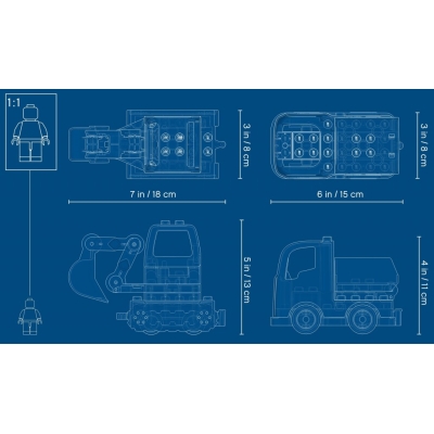 LEGO DUPLO 10931 Ciężarówka i koparka gąsienicowa