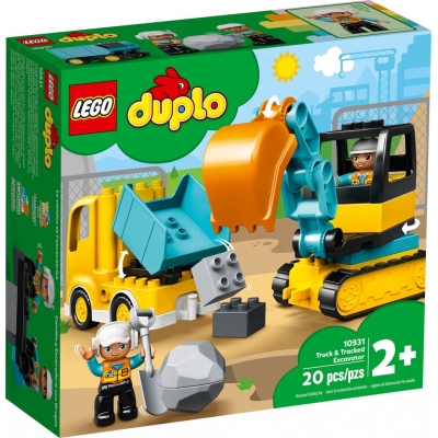 LEGO DUPLO 10931 Ciężarówka i koparka gąsienicowa
