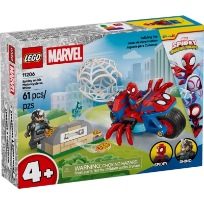 LEGO SUPER HEROES 11206 Spidey na motocyklu kontra Rhino
