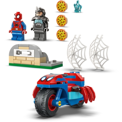 LEGO SUPER HEROES 11206 Spidey na motocyklu kontra Rhino