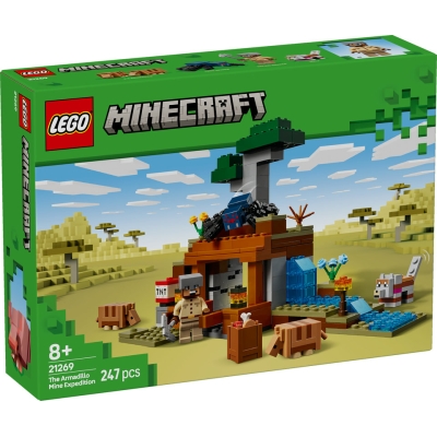 LEGO MINERCRAFT 21269 Wyprawa do pancernikowej kopalni