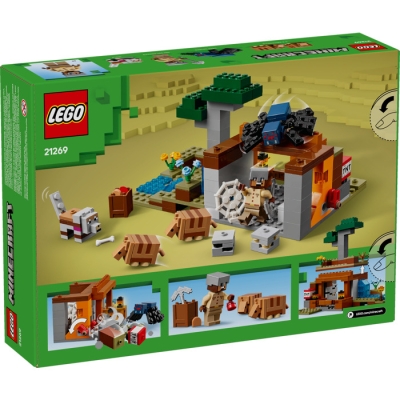 LEGO MINERCRAFT 21269 Wyprawa do pancernikowej kopalni