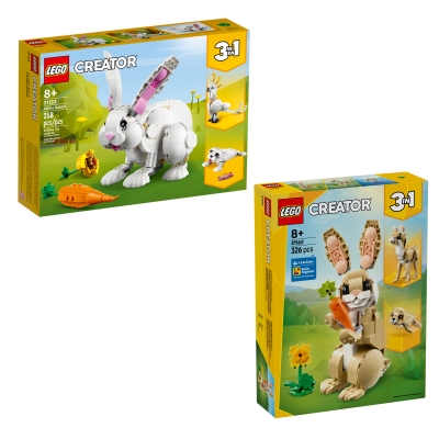 LEGO CREATOR 31162 Uroczy króliczek 31133 Biały królik