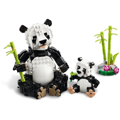 LEGO CREATOR 31165 Dzikie zwierzęta: rodzina pand 31170 różowy flaming