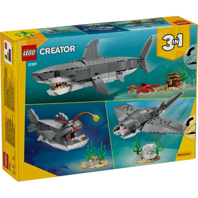 LEGO CREATOR 31381 Groźny rekin i skrzynia ze skarbem
