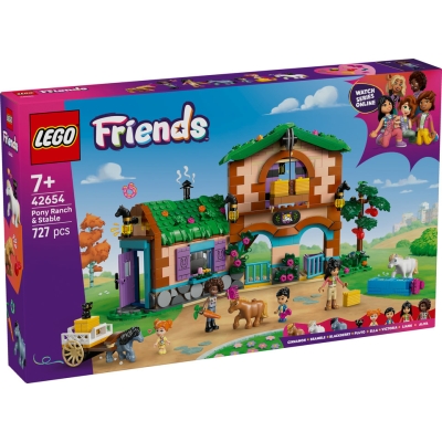 LEGO FRIENDS 42654 Ranczo kucyków i stajnia
