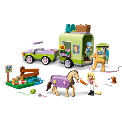 LEGO FRIENDS 42695 Przyczepa z koniem i źrebaczkiem
