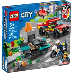 LEGO CITY 60319 Akcja strażacka i policyjny pościg