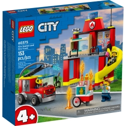 LEGO CITY 60375 Remiza strażacka i wóz strażacki
