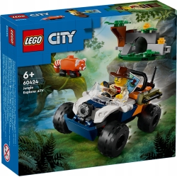 LEGO CITY 60424 Quad badacza dżungli z pandą czerwoną