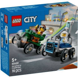 LEGO CITY 60459 Zestaw wyścigówek: samolot kontra łóżko szpitalne