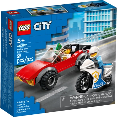 LEGO CITY 60392 Motocykl policyjny pościg za samochodem