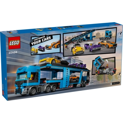 LEGO CITY 60408 Laweta z samochodami sportowymi