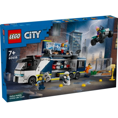 LEGO CITY 60418 Policyjna ciężarówka z laboratorium kryminalnym