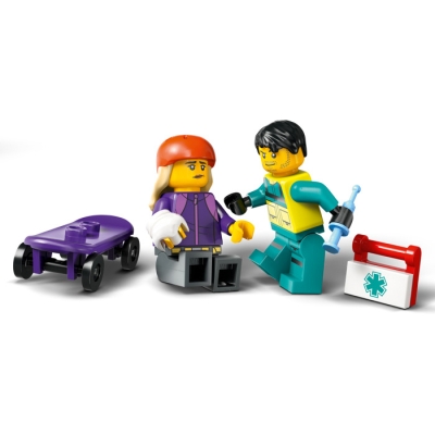 LEGO CITY 60451 Karetka pogotowia 60453 Furgonetka ratowników plażowych