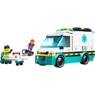 LEGO CITY 60451 Karetka pogotowia 60453 Furgonetka ratowników plażowych