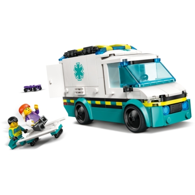 LEGO CITY 60451 Karetka pogotowia 60453 Furgonetka ratowników plażowych