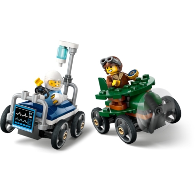LEGO CITY 60459 Zestaw wyścigówek: samolot kontra łóżko szpitalne