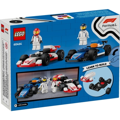 LEGO CITY 60464 F1 Bolidy Williams Racing i Haas F1