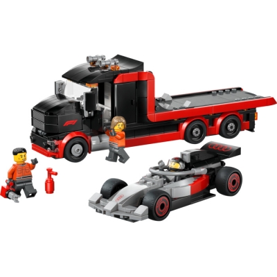 LEGO CITY 60493 Ciężarówka F1® z bolidem Audi F1®