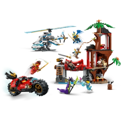 LEGO NINJAGO 71857 Bitwa ninja: domek na drzewie z pojazdami
