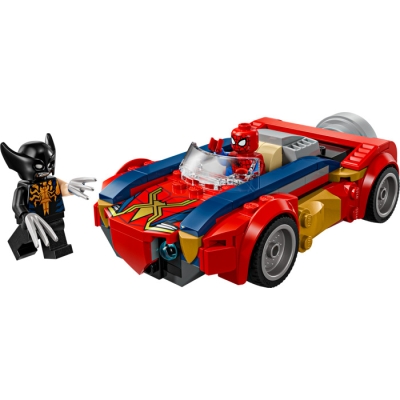 LEGO SUPER HEROES 76336 Spider-Man w samochodzie kontra zvenomowany Wolverine