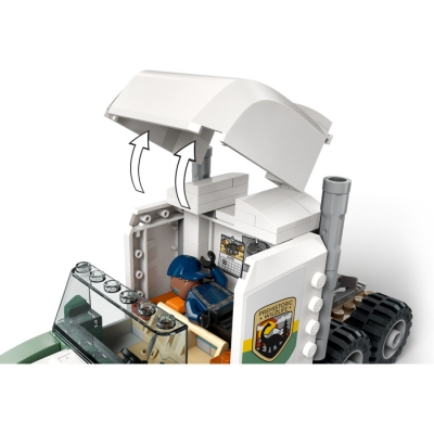 LEGO Jurassic World 76966 Dinomisje: ciężarówka do transportu allozaura