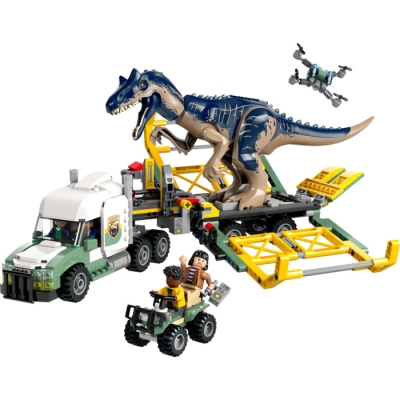 LEGO Jurassic World 76966 Dinomisje: ciężarówka do transportu allozaura