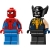 LEGO SUPER HEROES 76336 Spider-Man w samochodzie kontra zvenomowany Wolverine