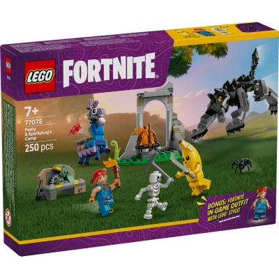 LEGO FORTNITE 77075 Skórek i Iskra oraz obóz