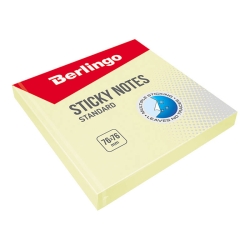 Berlingo bloczek samoprzylepny Standard 76x76mm 100 kartek żółty