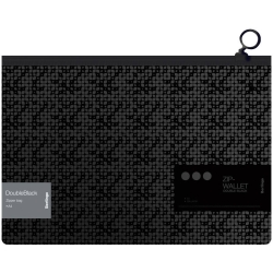 Koperta z suwakiem DoubleBlack A4 PP 200 mikronów czarny