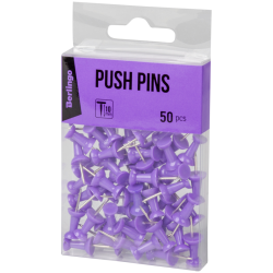 Pinezki beczułki 22x10mm długość igły 10mm fioletowy 50szt
