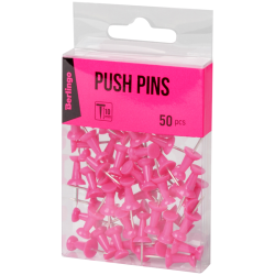 Pinezki beczułki 22x10mm długość igły 10mm różowy 50szt