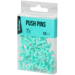 Pinezki beczułki 22x10mm długość igły 10mm niebieski 50szt