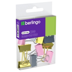 Klipsy metalowe spinacze biurowe do papieru 19 mm 80 arkuszy 10 szt złoro srebro róż