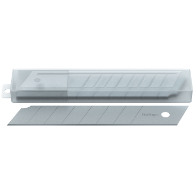 Berlingo Ostrza do noża biurowego 18mm 10szt plastikowe etui