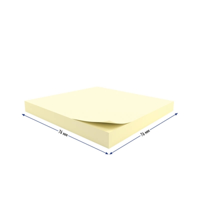 Berlingo bloczek samoprzylepny Standard 76x76mm 100 kartek żółty