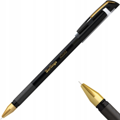Berlingo Długopis kulkowy xGold 0,7 mm czarny pudełko 12szt.