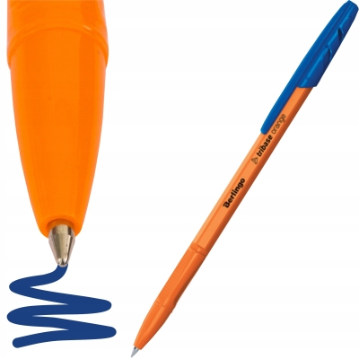 Berlingo Długopis kulkowy Tribase Orange, niebieski, 0,7 mm