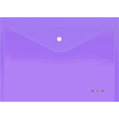 Berlingo teczka koperta zatrzaskowa PP A4 180 mik błyszcząca pozioma fioletowa