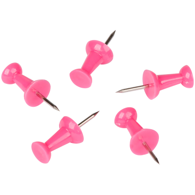 Pinezki beczułki 22x10mm długość igły 10mm różowy 50szt