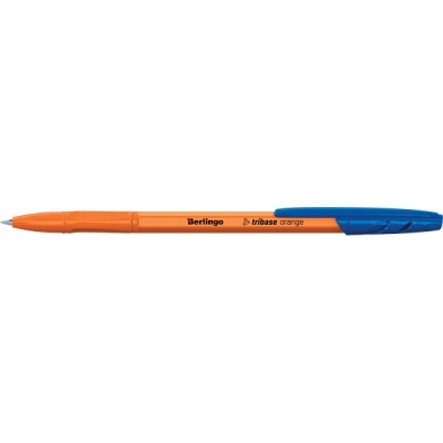 Berlingo Długopis kulkowy Tribase Orange, niebieski, 0,7 mm 4szt