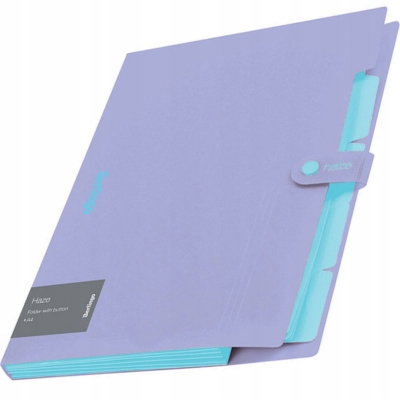 Berlingo teczka z 5 przegródkami A4 600µm seria Haze fioletowa