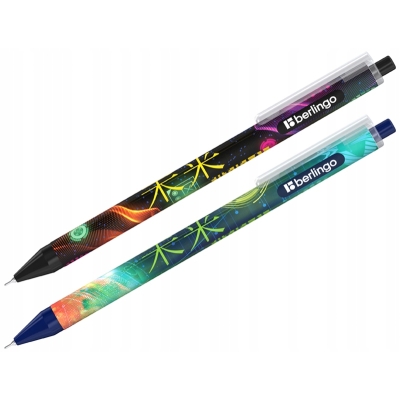 Berlingo Długopis automatyczny Futureal 0,7 niebiesk zestaw 2 sztuki