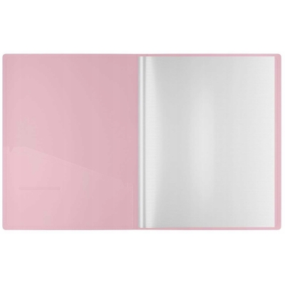 Album ofertowy 30 koszulek Berlingo Haze 17mm z wewnętrzną kieszonką niebiesko-różowy